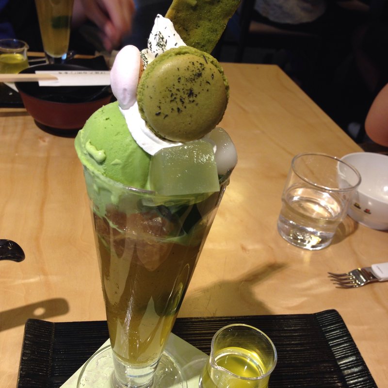 宇治新茶パフェ(伊藤久右衛門 本店)