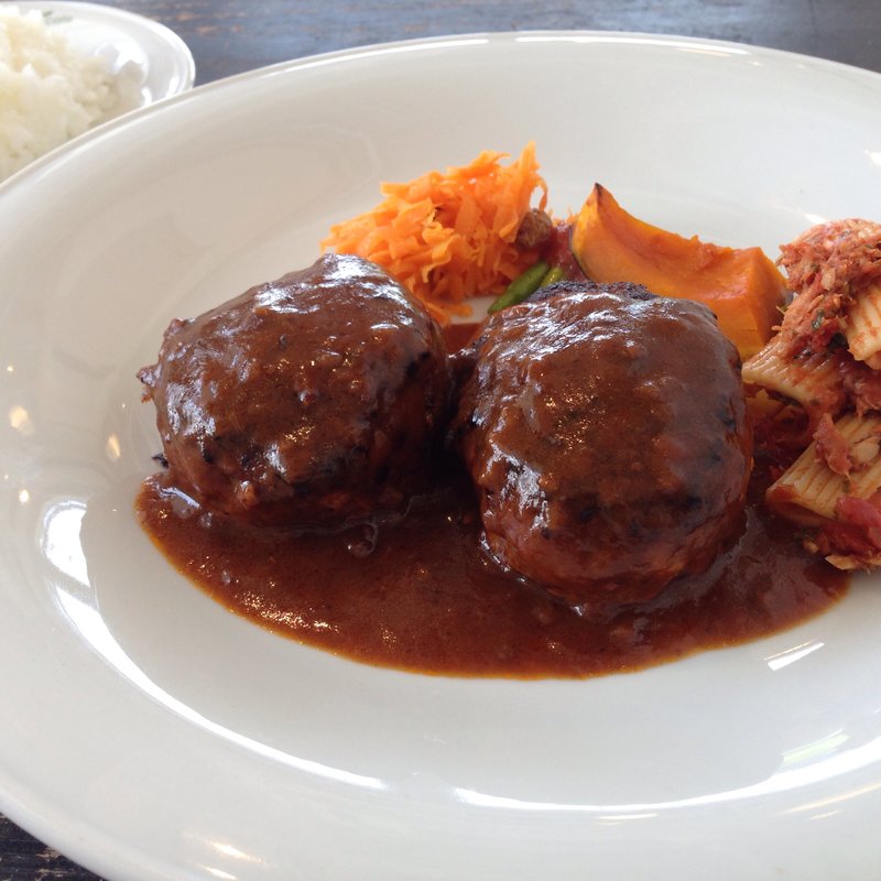 ハンバーグランチ(ハーミットグリーンカフェ)