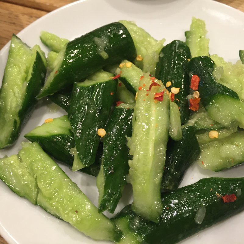 たたききゅうり(万豚記 池尻大橋店)