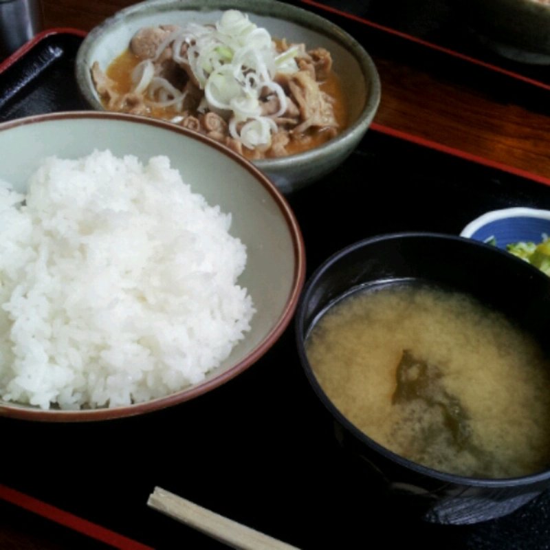 もつ煮込み定食(和食処あぶらや )