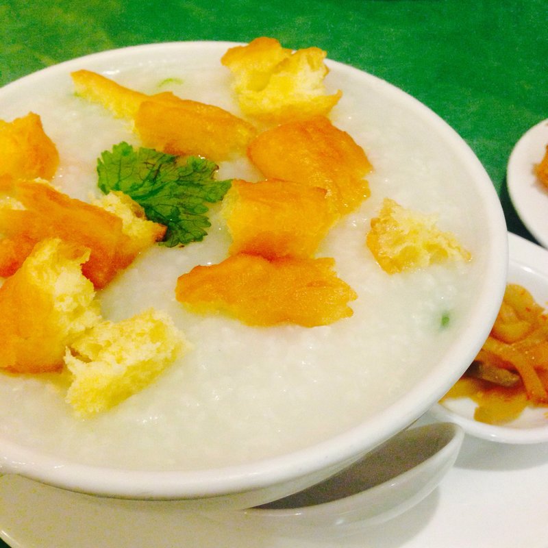 とり団子の粥(幸福粥店)