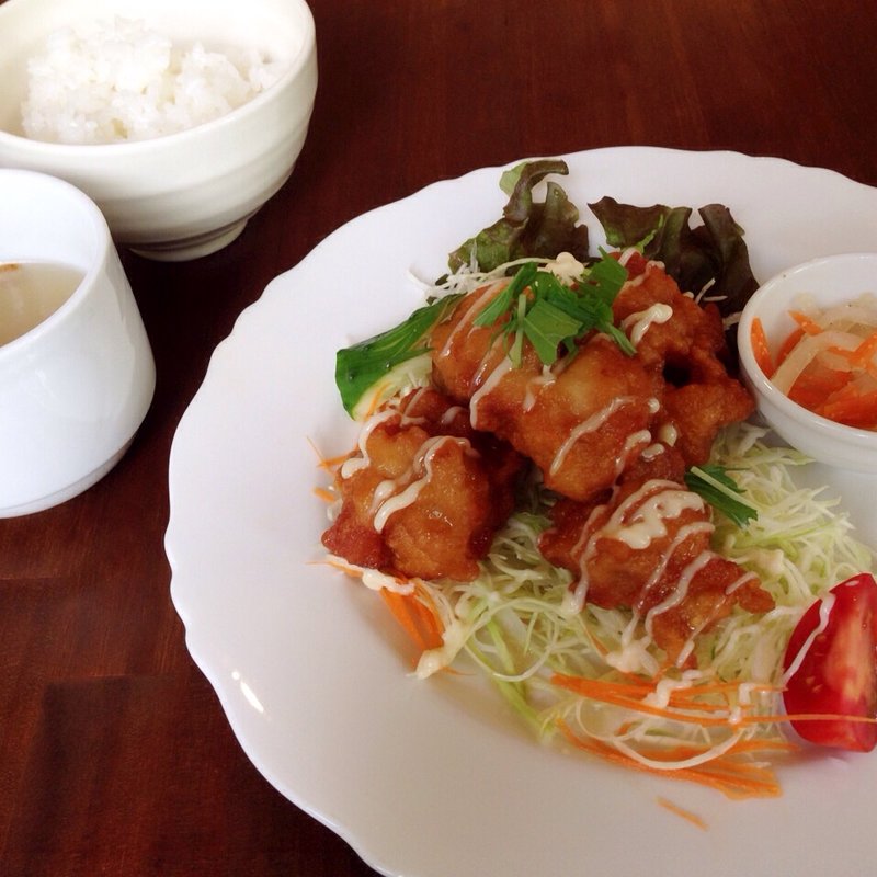 葉ランチ からあげ（香味ソースがけ）(木葉館)