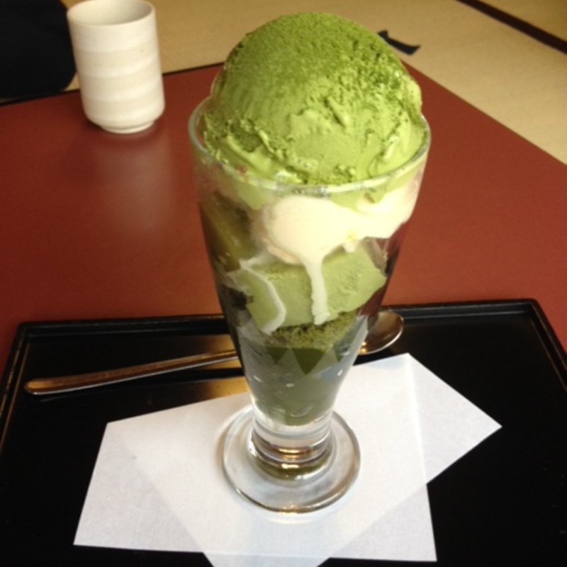 抹茶ババロアパフェ(ぎをん小森)