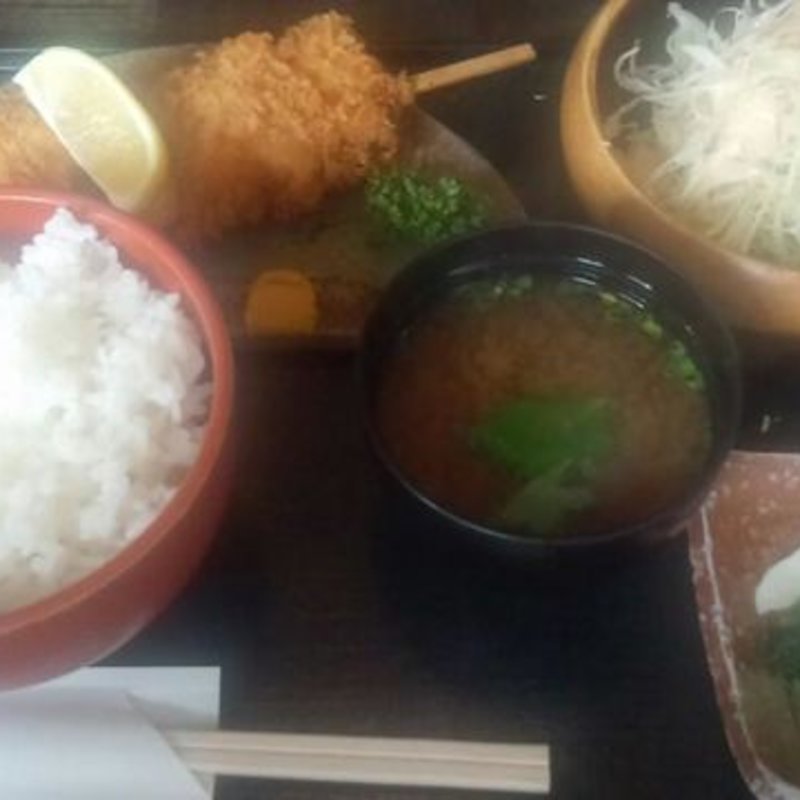 ジャンボ串揚定食(舌ごころ)