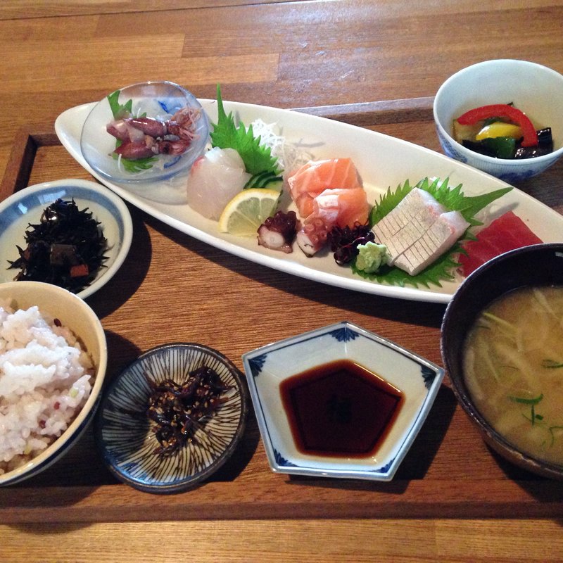 お肉とお魚の日替わり定食 (カジカフェ)