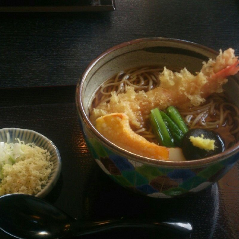 絹引天ぷら生姜うどん(絹引の里)