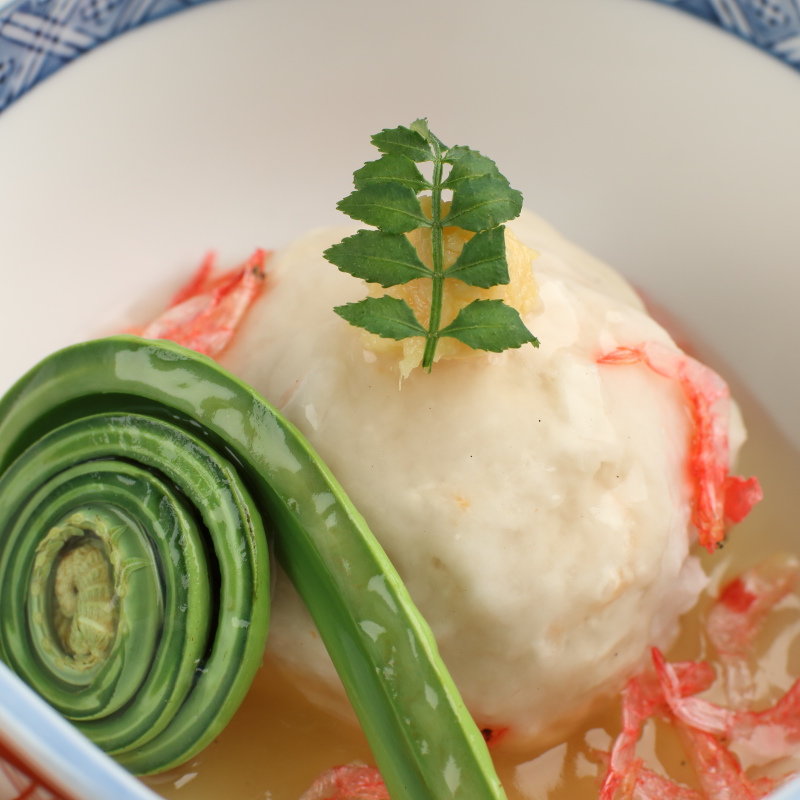 ゆば豆腐　かにあんかけ(こころ)