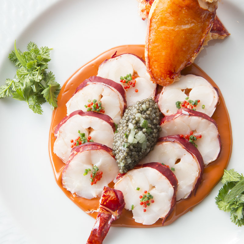 オマール海老のグリル　キャビア(レストラン アッシュ)