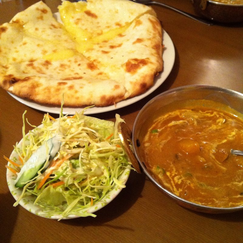 ランチAセットをチーズナンに変更(ナマステ京丹後店)