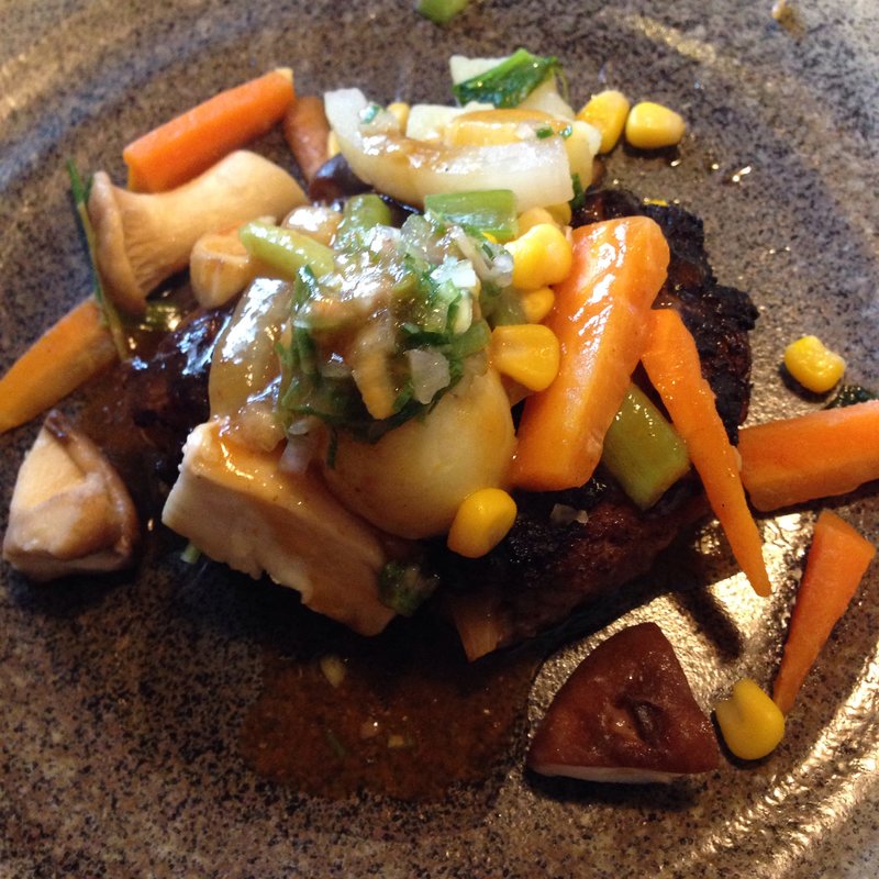 Bランチ 和牛入りハンバーグネギ風味(ママン)