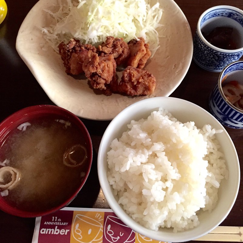 からあげ定食(amber)