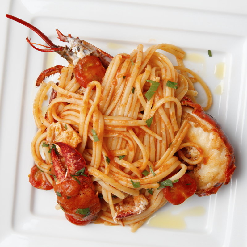 オマール海老のパスタ(青山エリュシオンハウス)