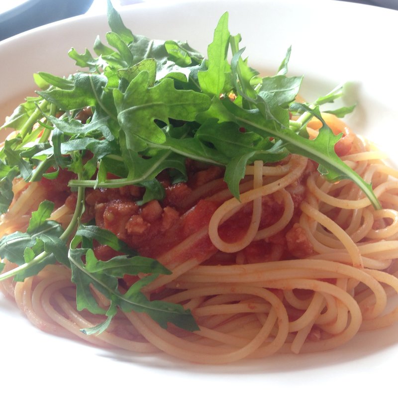 たこと有機ルッコラのトマトソーススパゲティ(セントベーネ （Sento Bene）)