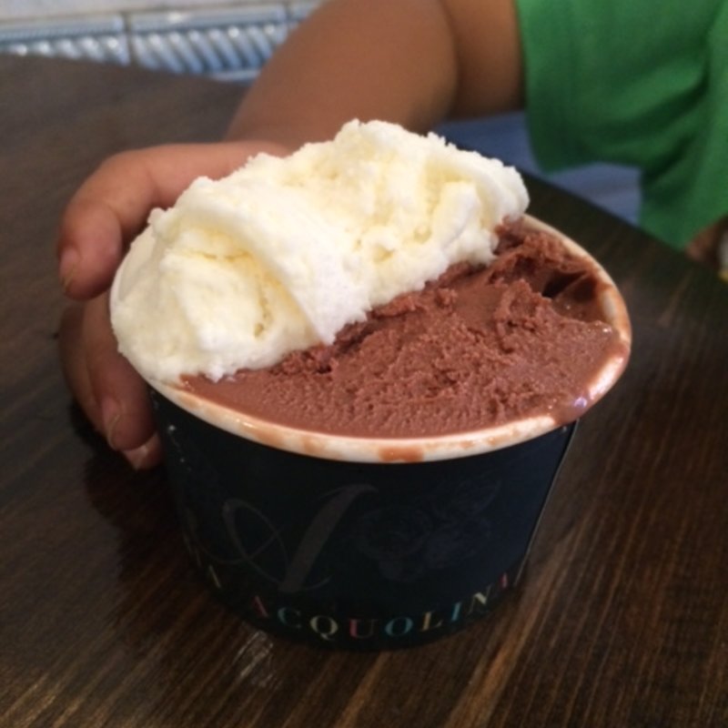 ジェラート2種盛り（フレッシュミルク　チョコレート）(ジェラテリアアクオリーナ （GELATERIA ACQUOLINA）)