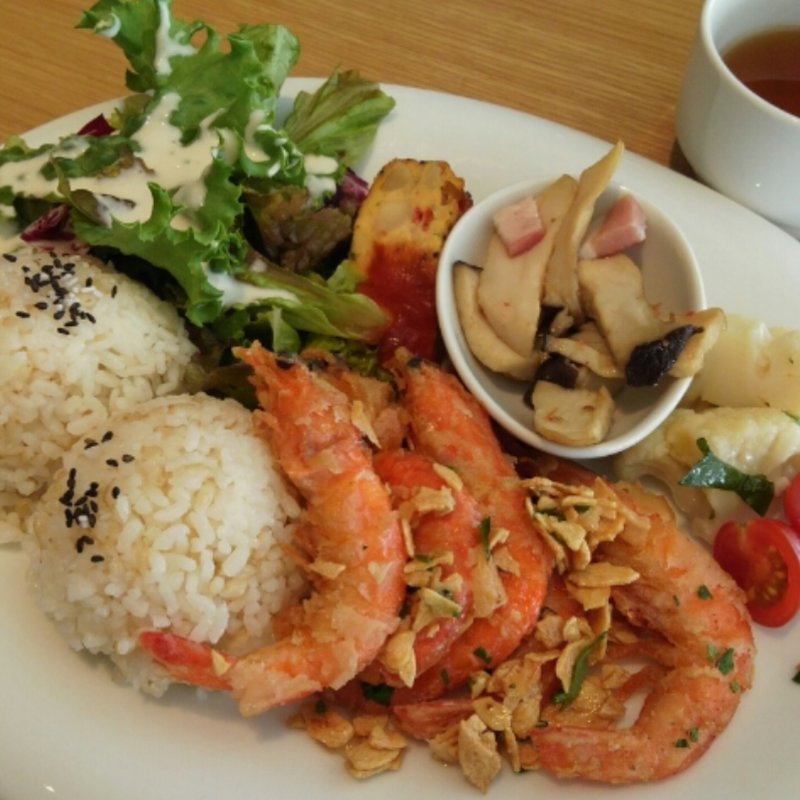 ガーリックシュリンププレート(ALOHA TABLE あべのハルカスダイニング)