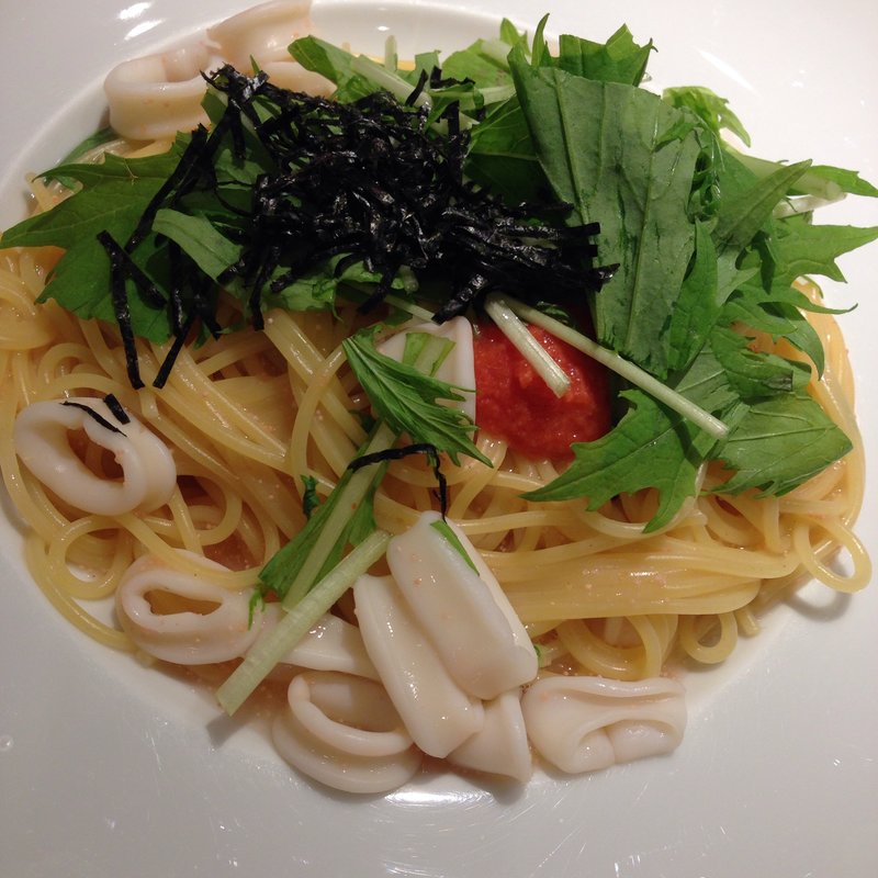 明太子といかの和風パスタ(モンテロマーノ 京都ポルタ )