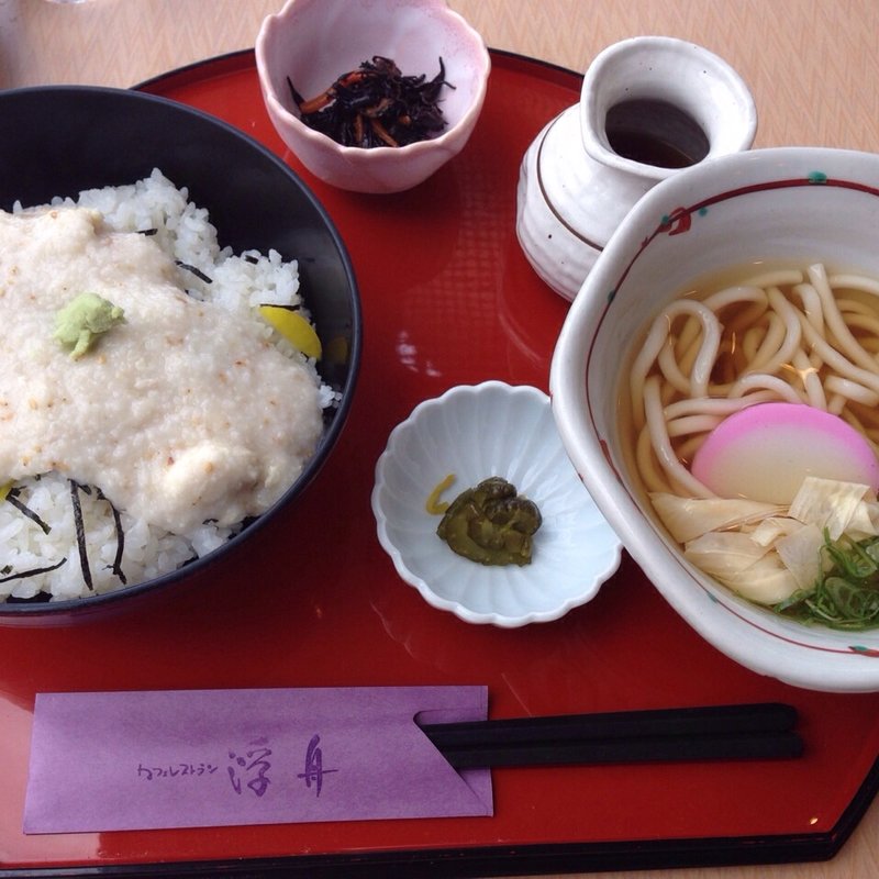 湯葉丼 ミニうどんセット(カフェレストラン 浮舟)