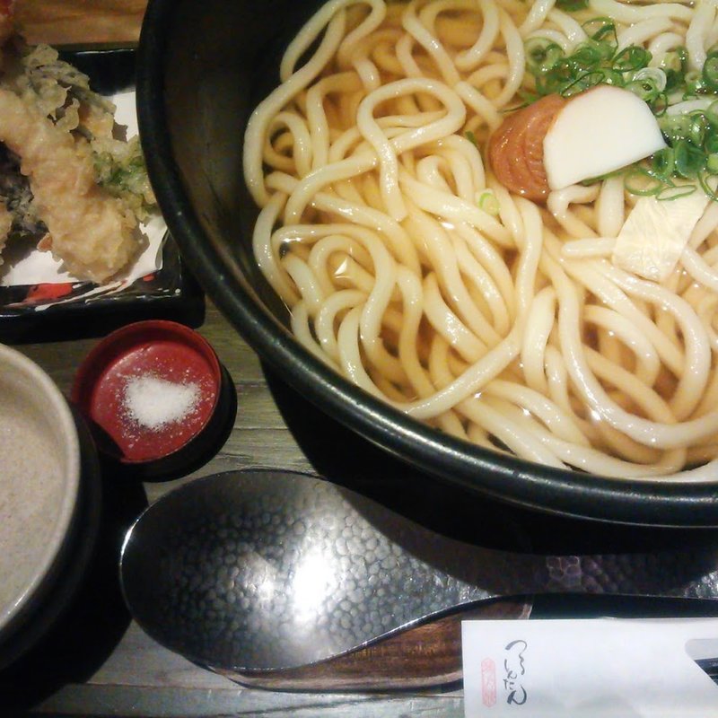 天ぷらのおうどん(麺匠の心つくし つるとんたん 六本木店)
