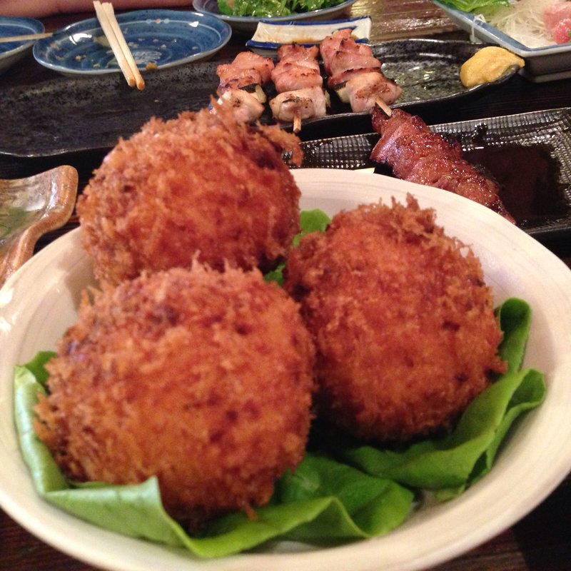 自家製カニクリームコロッケ(ちゃんこ芝松 中目黒店)