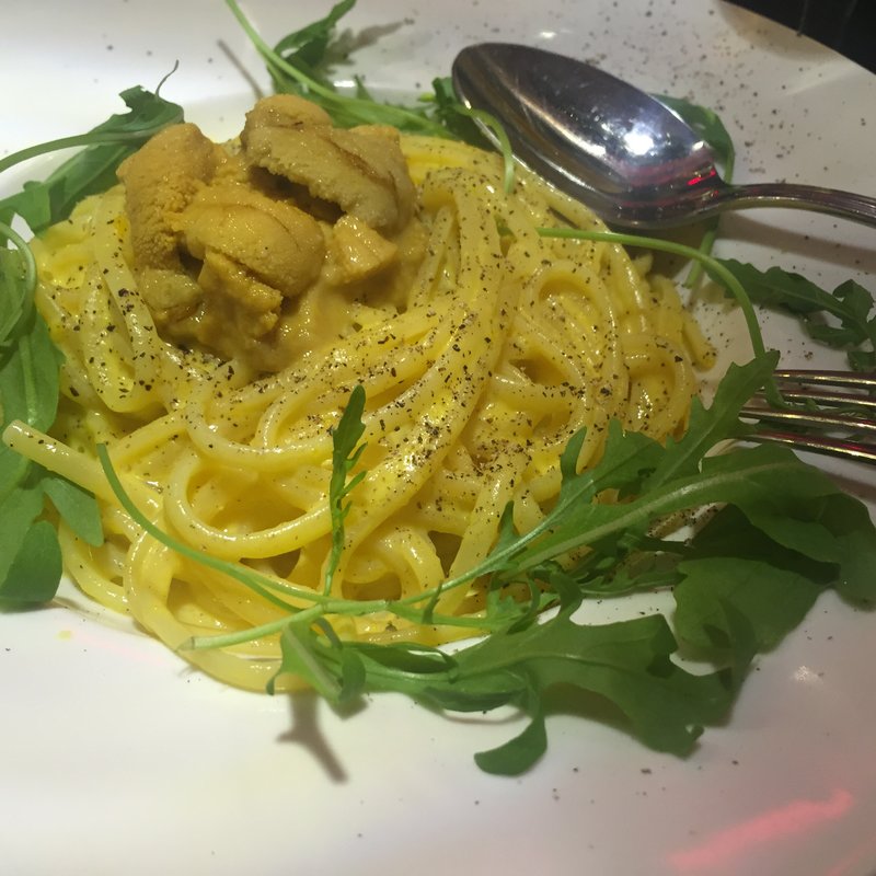 ウニのカルボナーラ(barbora)