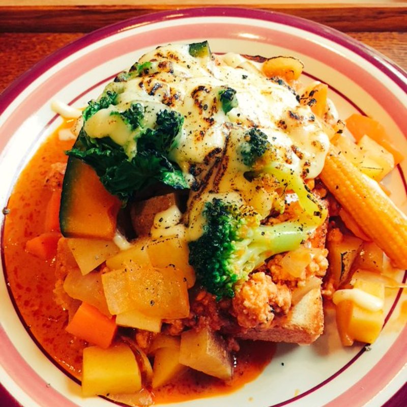 キーマカレートースト(栞)