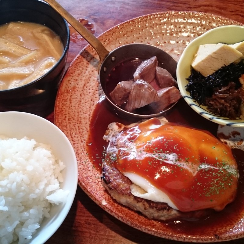 大和牛の一口ステーキ＆ハンバーグランチ(鉄板ダイニング　天)