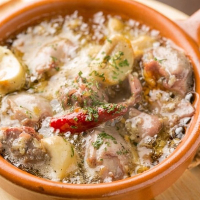 砂肝のアヒージョ(Caffe A)