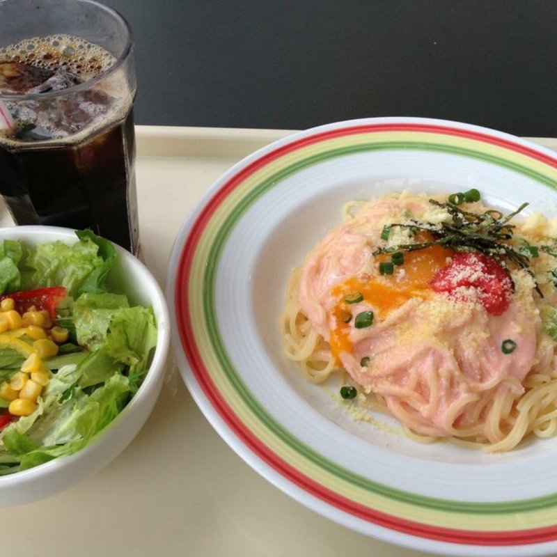 カルボナーラ風明太子クリーム(クイックパスタ コパン)