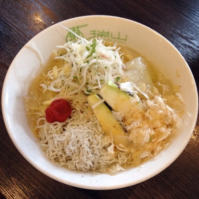 梅しらすと冬瓜の冷やし麺(瑞山)