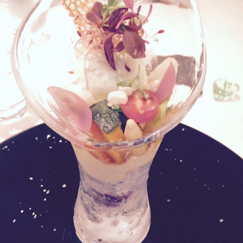 AIDAスペシャリテ　“季節の野菜パフェ”　（コース内の一品）(Restaurant AIDA 恵比寿)