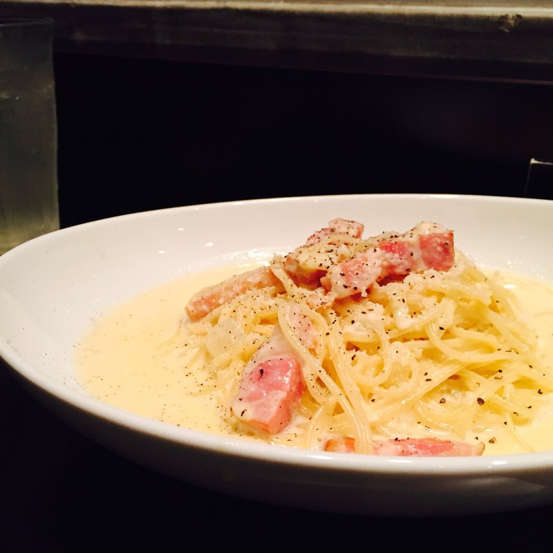 厚切りベーコンのカルボナーラ(プロダクツ　プロジェクト （RE：PRODUCTS PROJECT）)