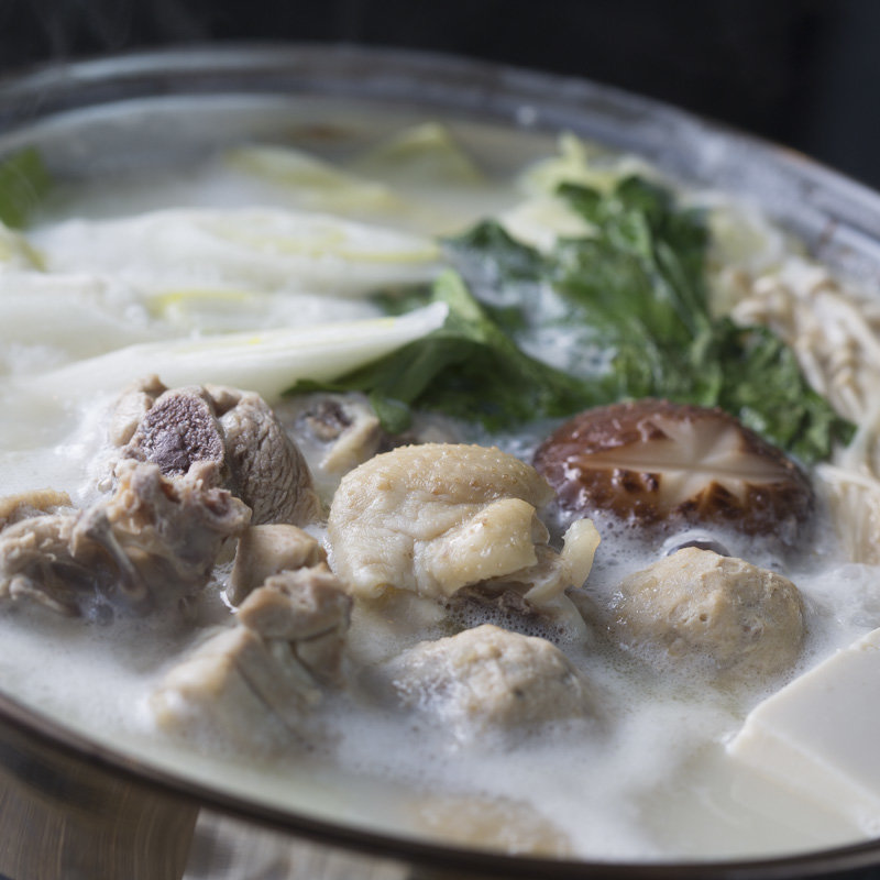 鶏肉の白湯鍋(銀河)