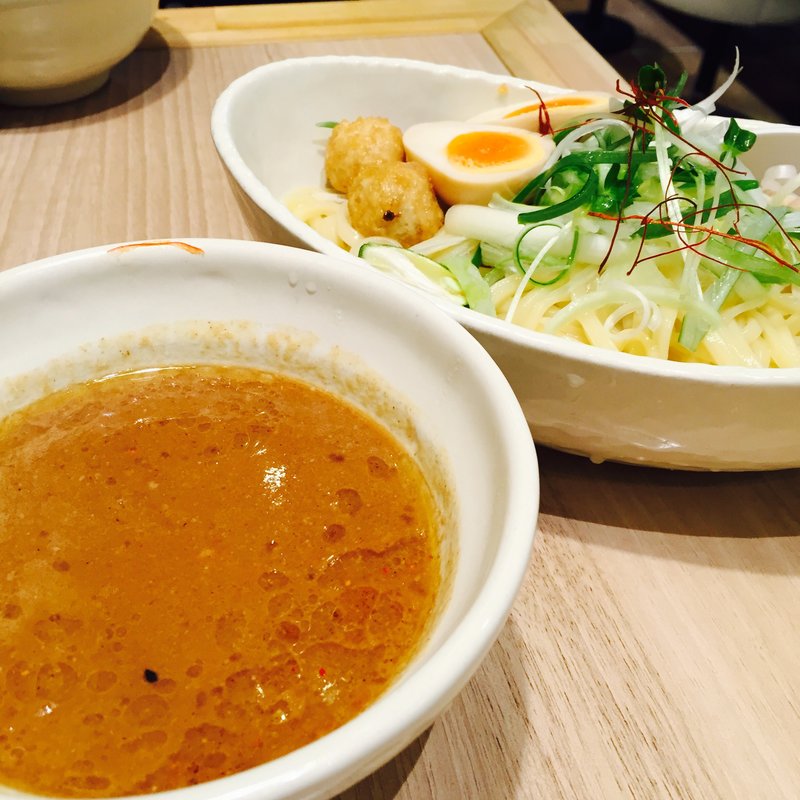 濃厚魚介鶏つけ麺(麺屋 越鶏 生田ロード店)