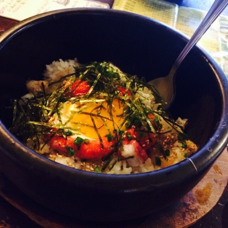 明太マヨの海鮮石焼ビビンパ(TUBO CAFE【ツーボカフェ】)