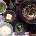 山菜とろろそばセット(京 貴船 でんべ)