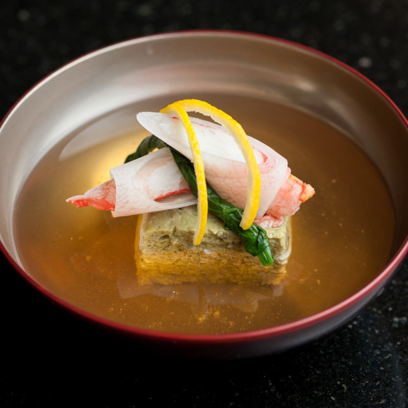 湯葉と蟹身(満る川)