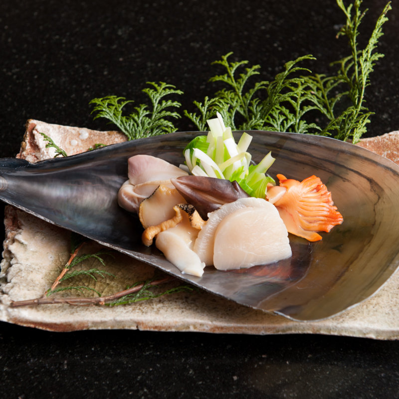 貝の盛り合わせ(満る川)