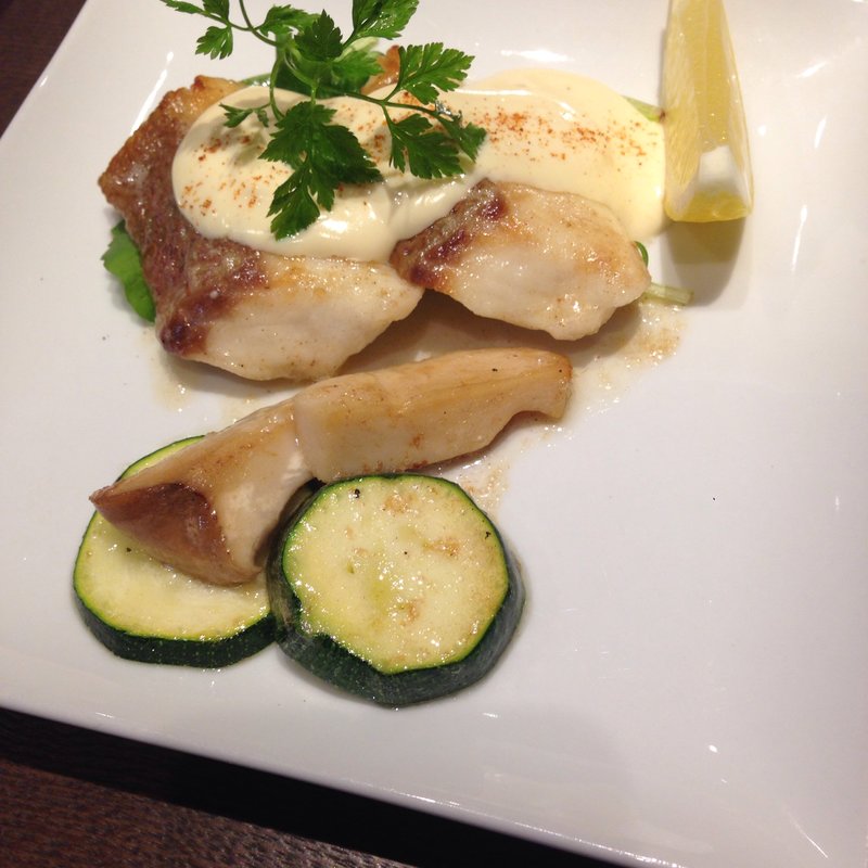 白身魚のグリル クリームネーズソース(味くらぶ まさや)