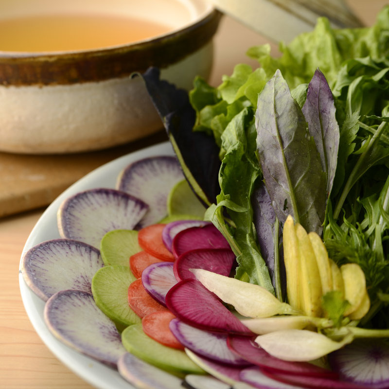 野菜の雲丹鍋(青山杏亭)