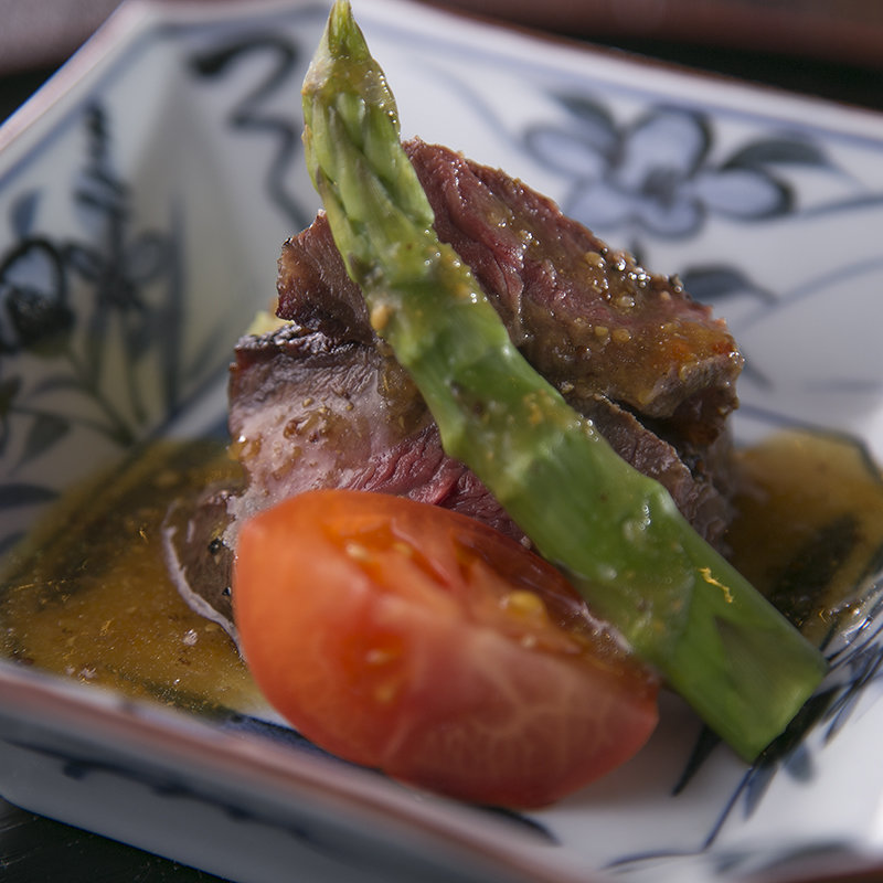 和牛のさっぱりソース(日本料理 ゆるり 西中洲)