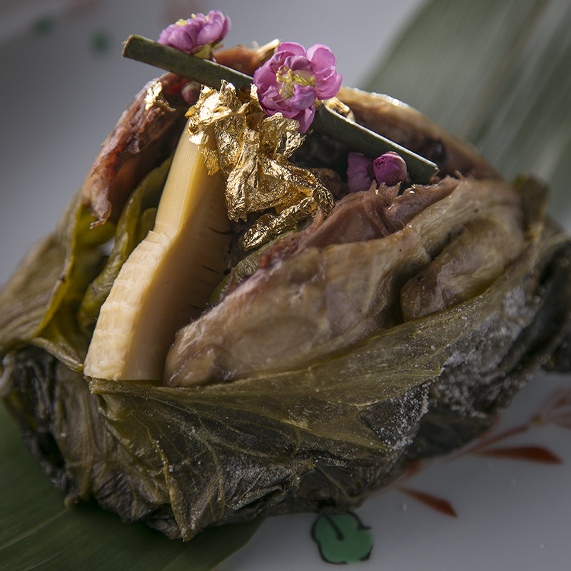 鶏肉と筍のグリル(日本料理 ゆるり 西中洲)