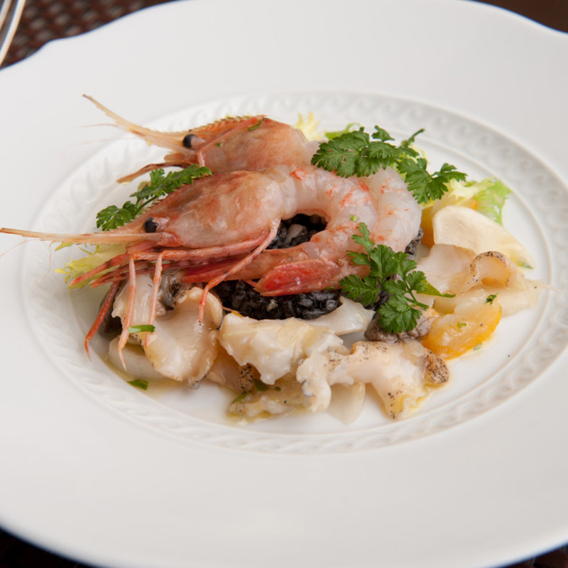 アワビと海老のカルパッチョ(ワインバー ロッシ（WINEBAR Rossi）麹町)