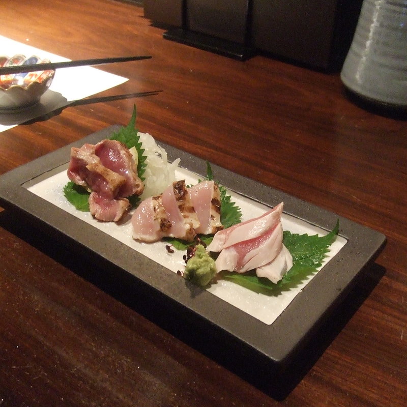 地鶏のお造り盛り合せ（小）(宮崎地鶏 旬彩 神楽 市兵衛町 )