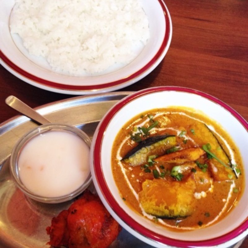 日替わり(カボチャチキン)カレーセット(ガズル)