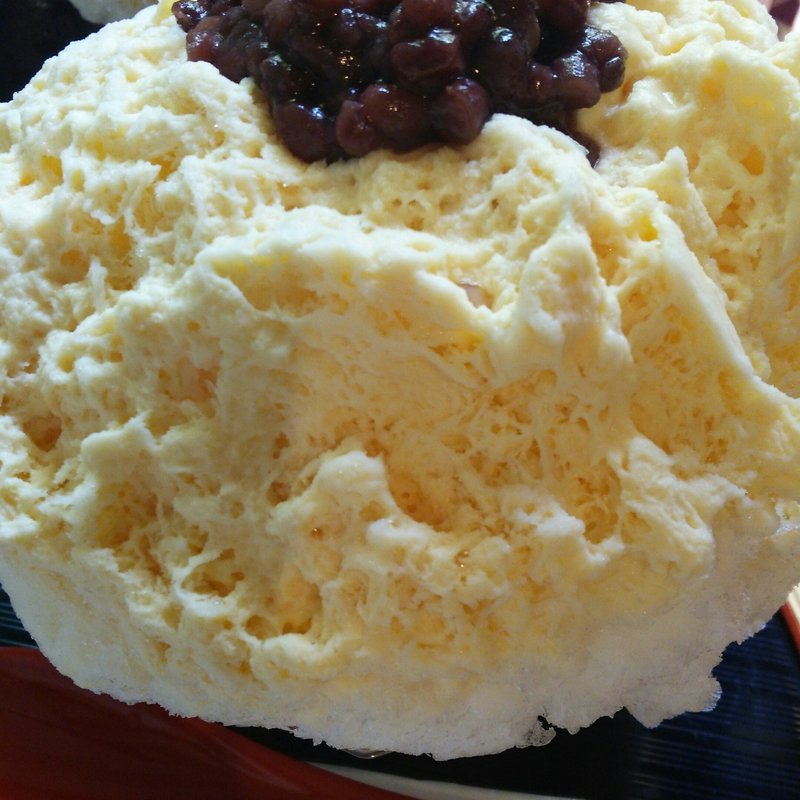 氷あずき（大）ミルクトッピング(大阪浪花家 )