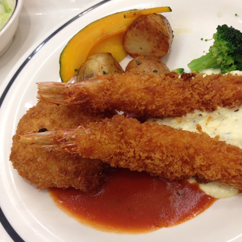 エビフライ&コロッケセット(スタジオスターズレストラン)