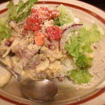 豚バラ肉と木の子のカルボナーラ丼(TUBO cafe)