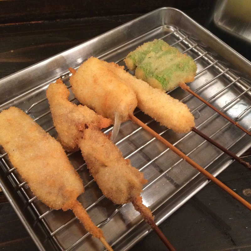 串カツ盛り合わせ（5本）(神楽坂 鉄マル 本多横丁)