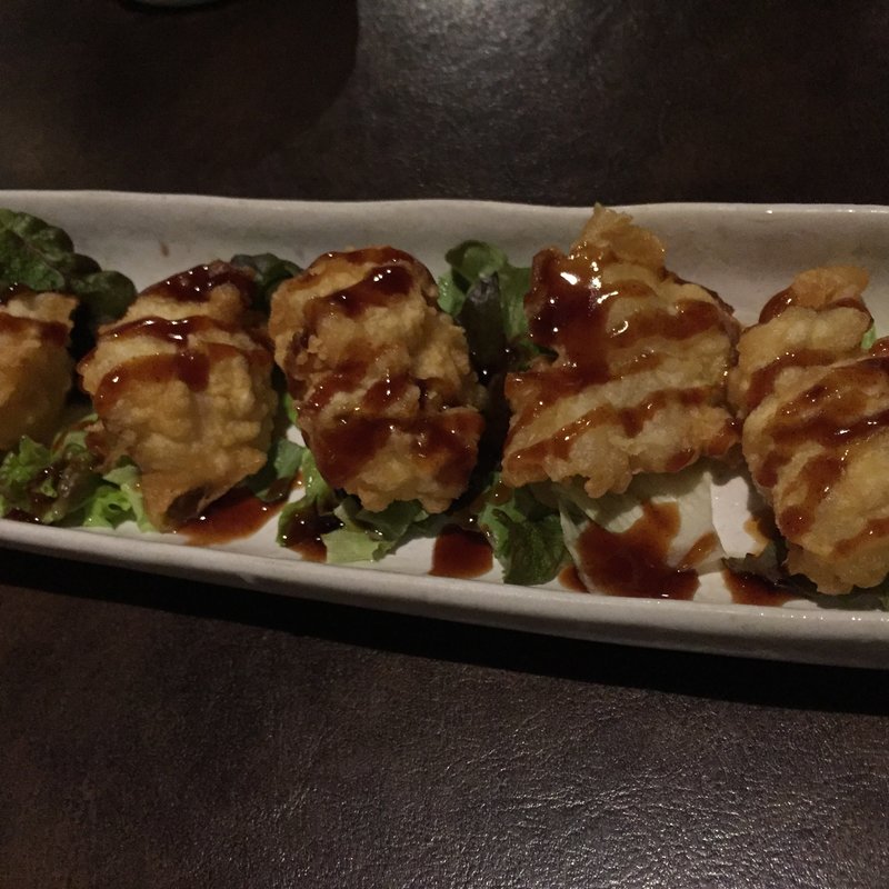 ホルモンの天ぷら(nippon style dining 栞屋 （ニッポンスタイルダイニング・シオリヤ）)