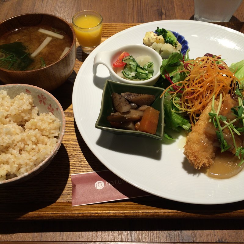 健康プレート（南高梅のしそおろしおからカツ）(ナトゥーラ・ナトゥーラ 神戸ハーバーランドumie店)